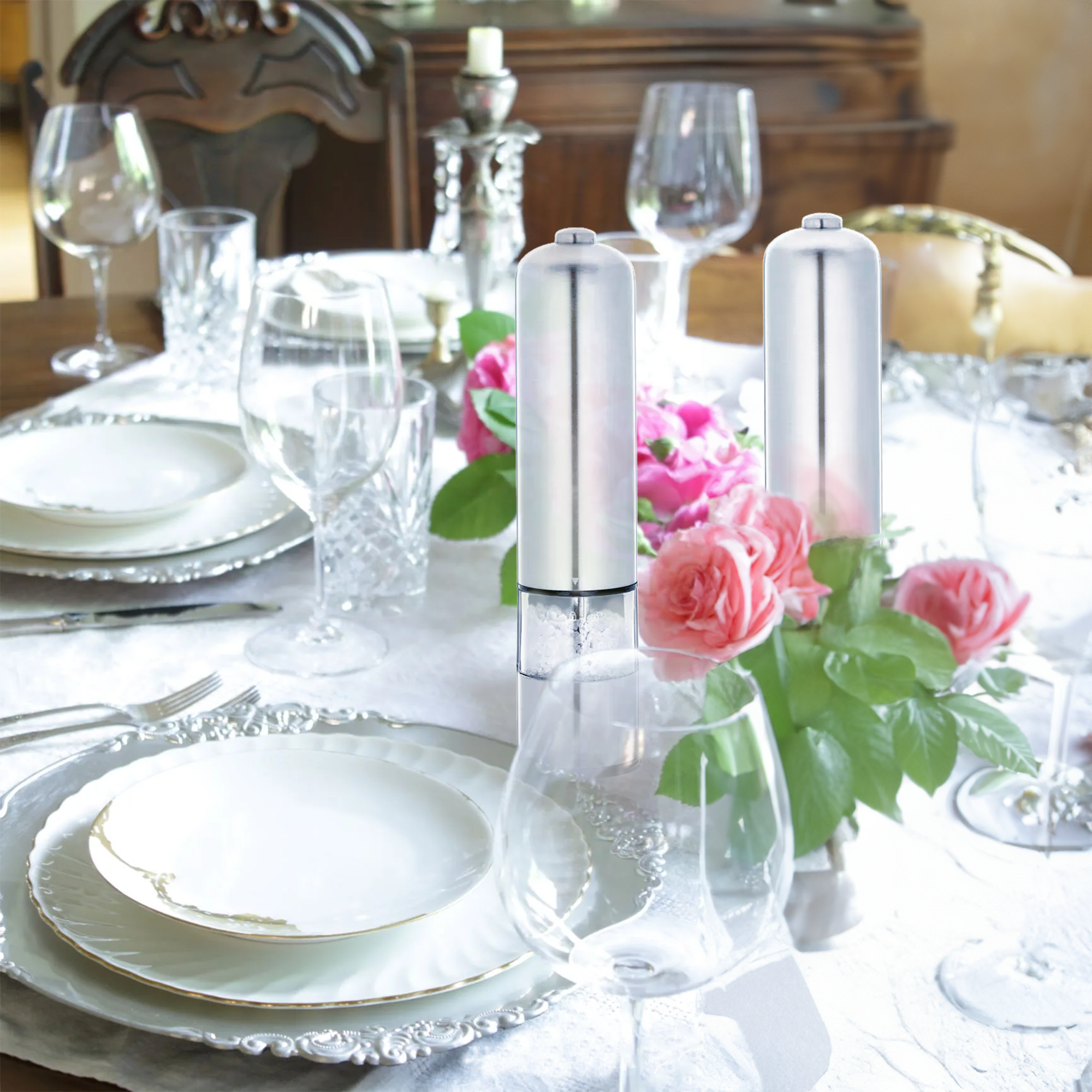 Cilio Bergamo Electric Mill Set – Satin Finish