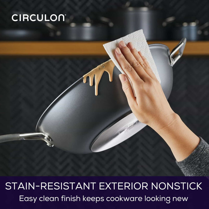 Circulon ScratchDefense A1 Nonstick Open Stir Fry Pan 34cm