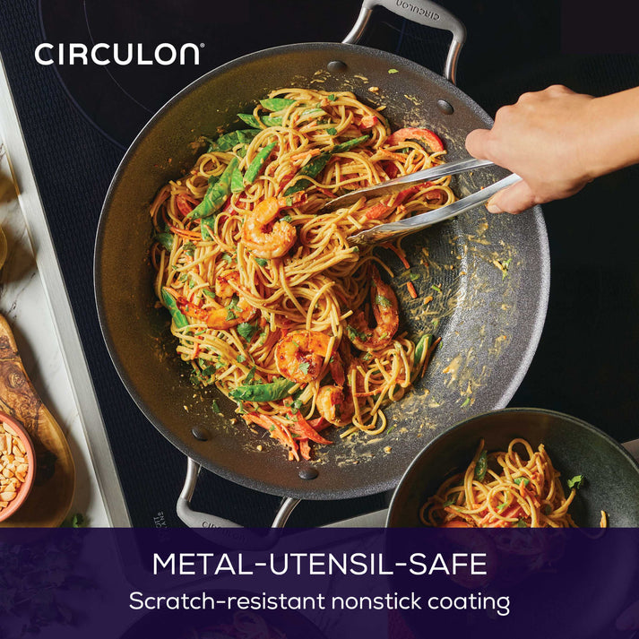 Circulon ScratchDefense A1 Nonstick Covered Wok 36cm