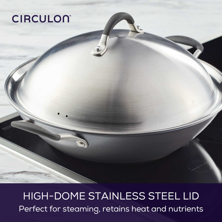 Circulon ScratchDefense A1 Nonstick Covered Wok 36cm