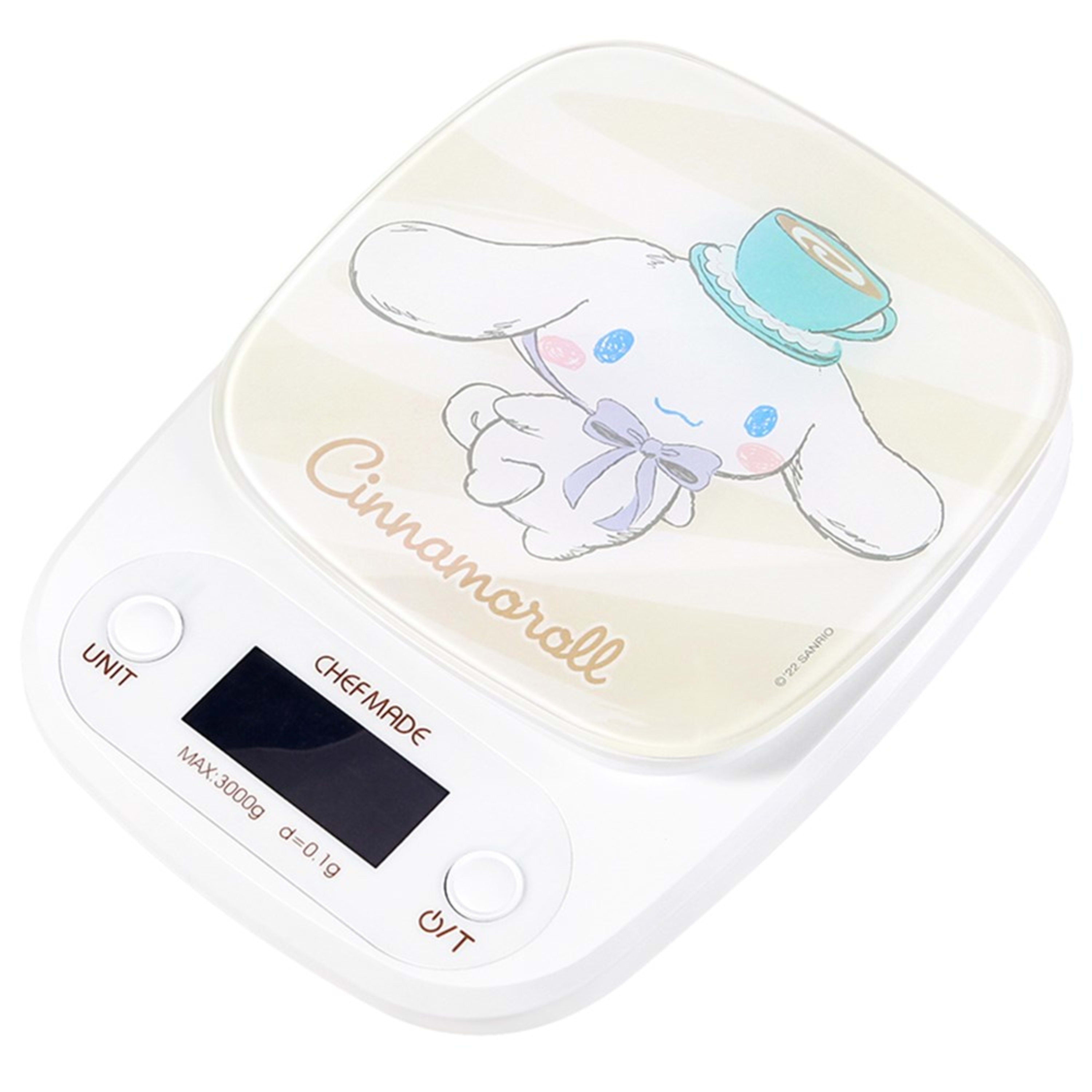 CHEFMADE x Sanrio Cinnamoroll Glass Top Electronic Kitchen Scale
