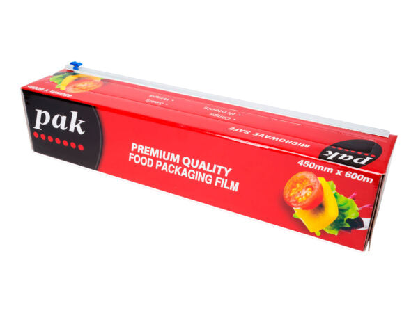 Pak Premium Cling Film Foodservice Roll with Slide Cutter (45cm x 600m)