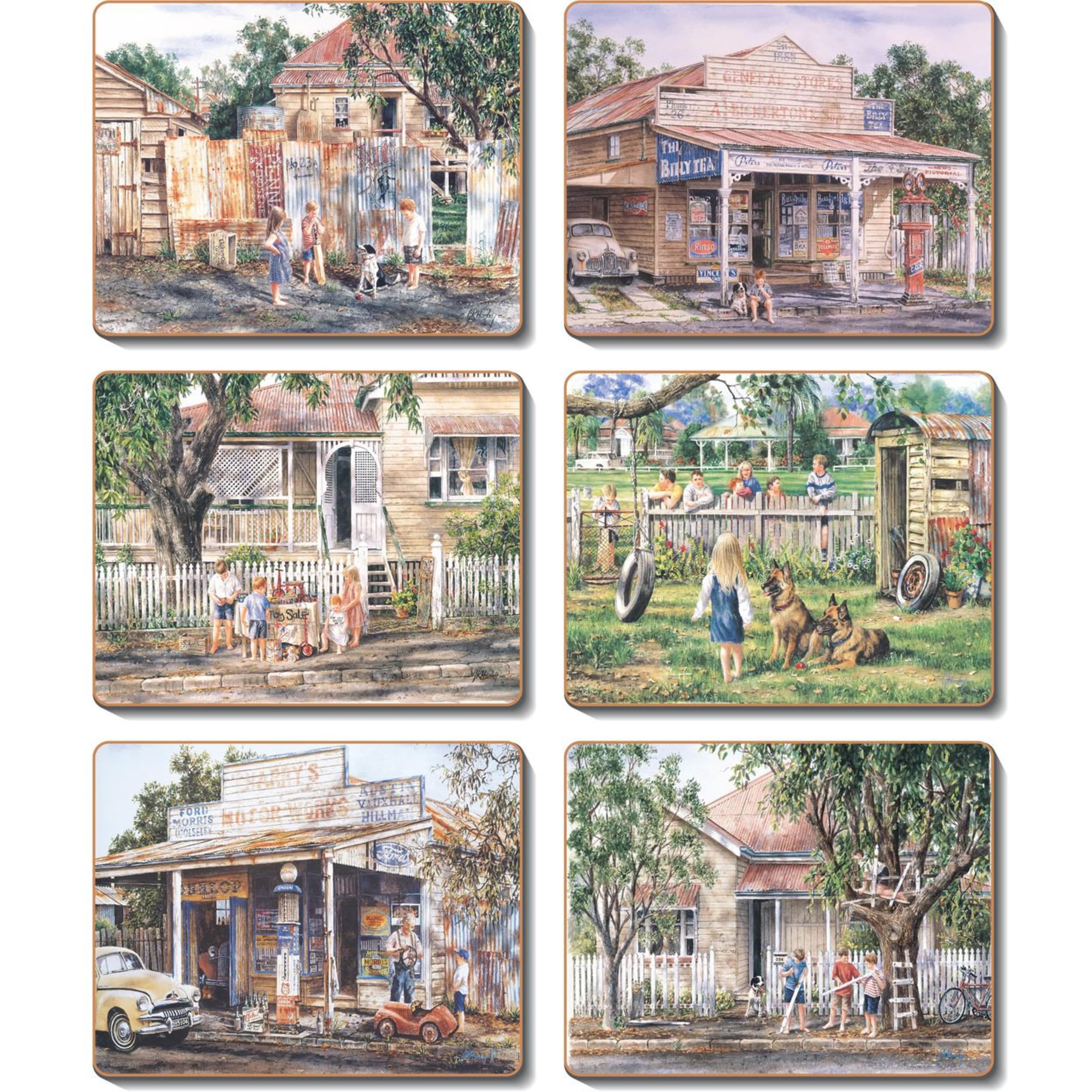 Cinnamon Nostalgia Coaster 6 Piece Set