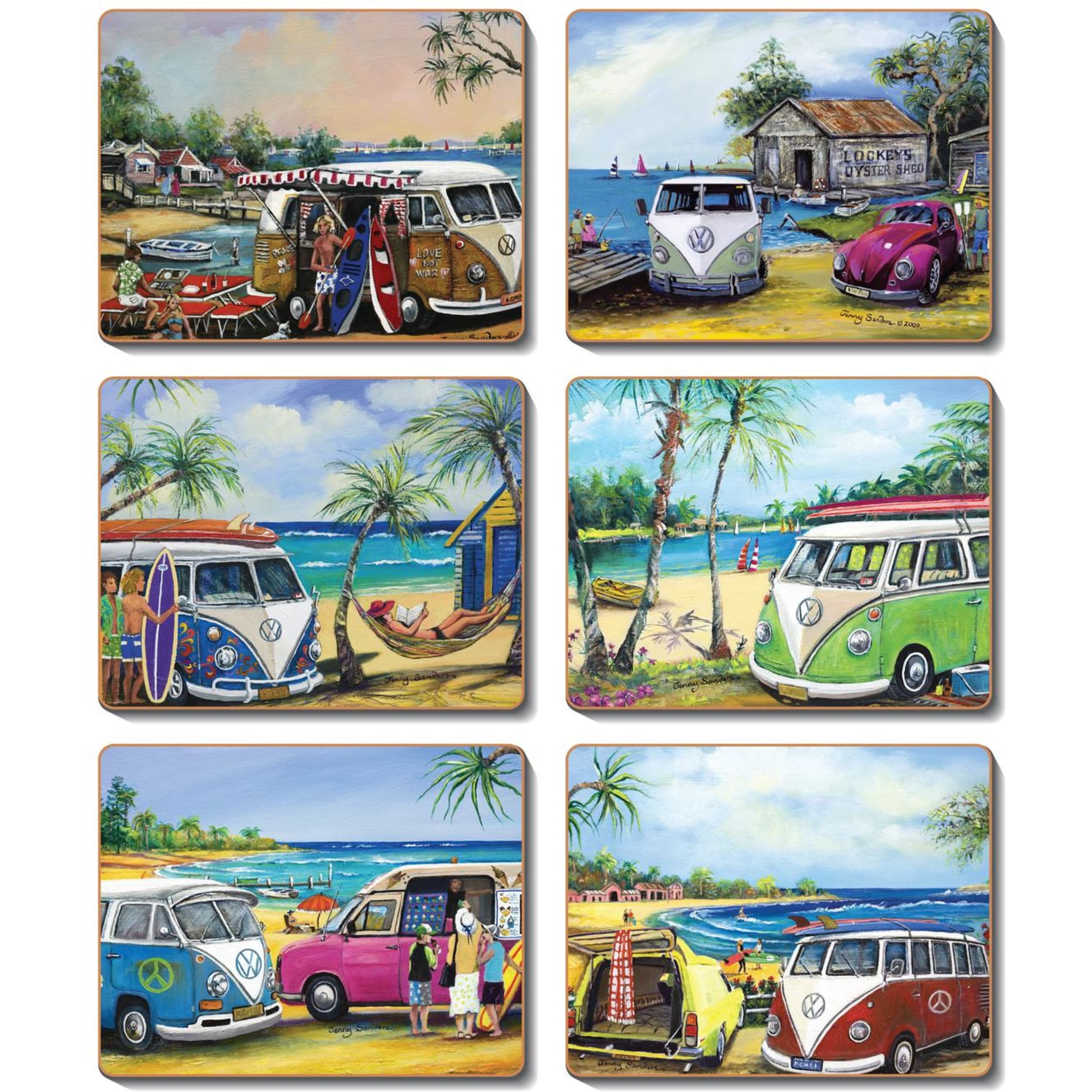 Cinnamon Kombi Coaster 6 Piece Set
