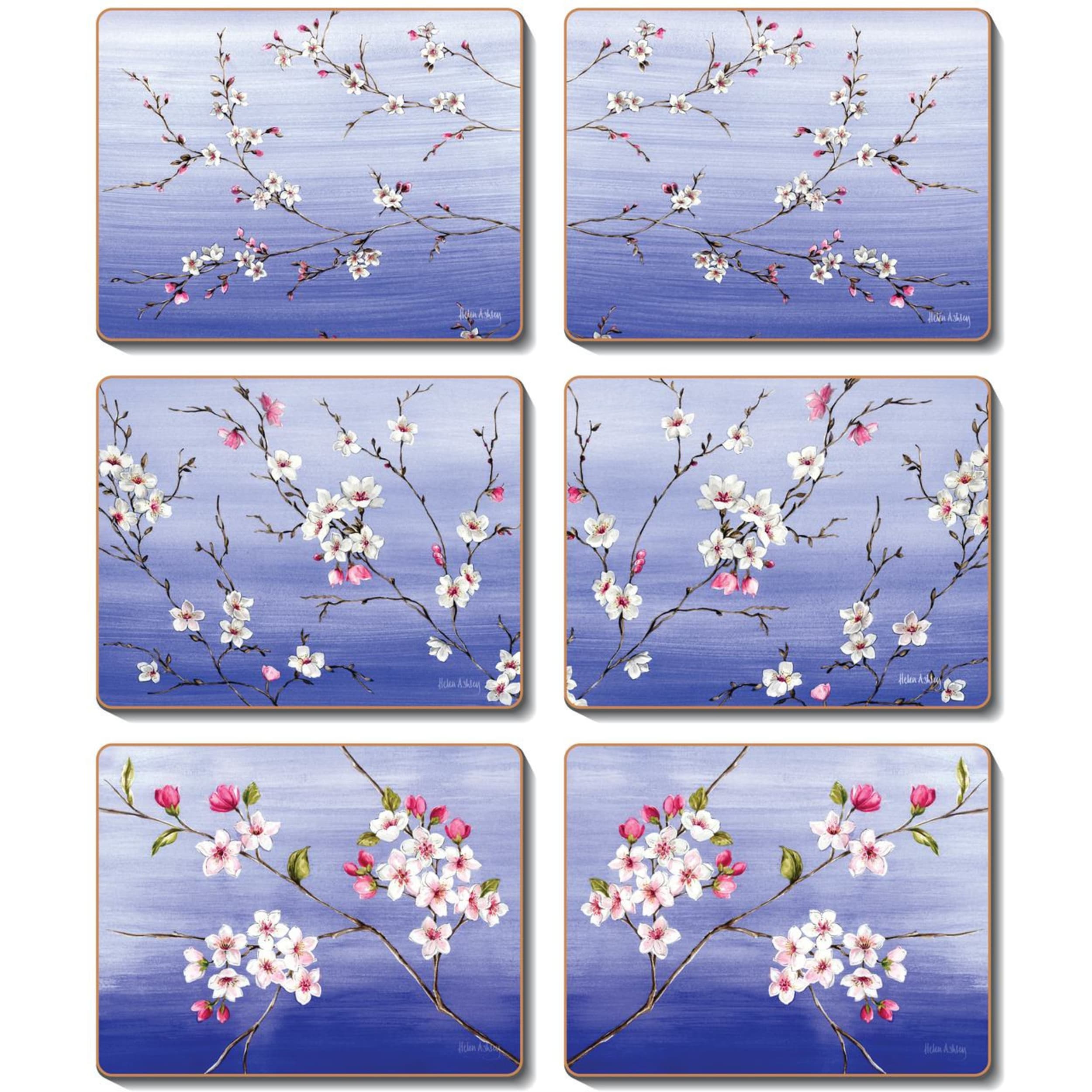 Cinnamon Blossoms Coaster 6 Piece Set