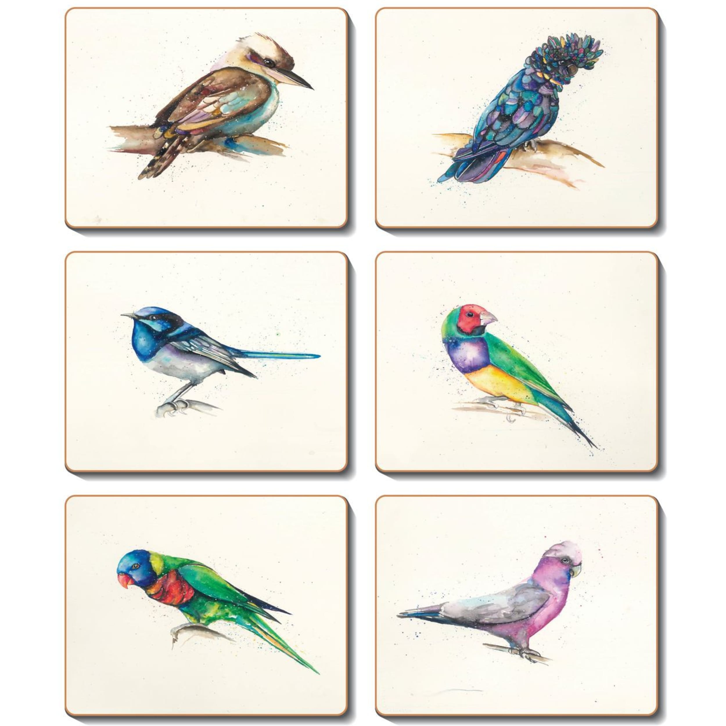 Cinnamon Away With The Birds Coaster 6 Piece Set
