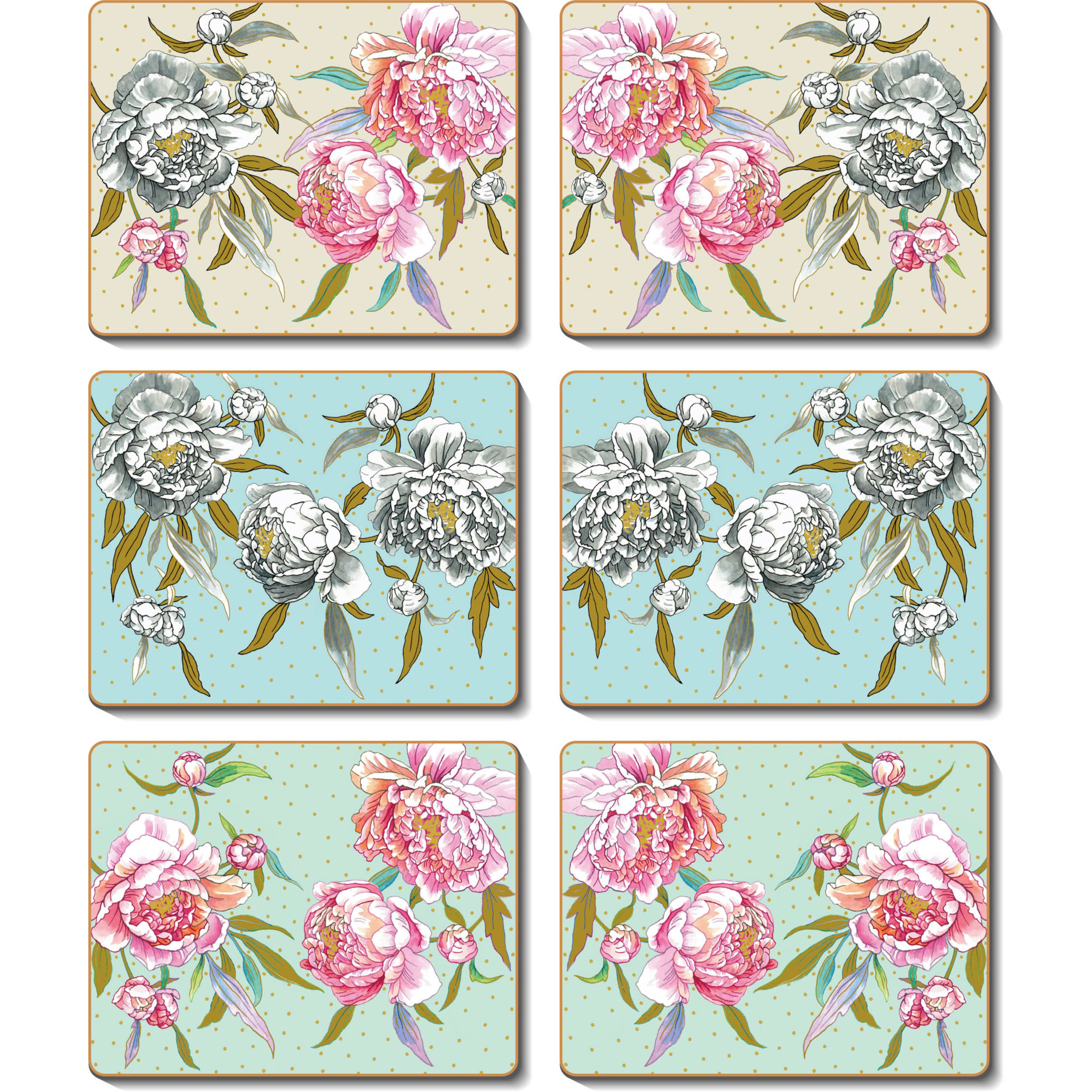 Cinnamon Verona Placemat 6 Piece Set