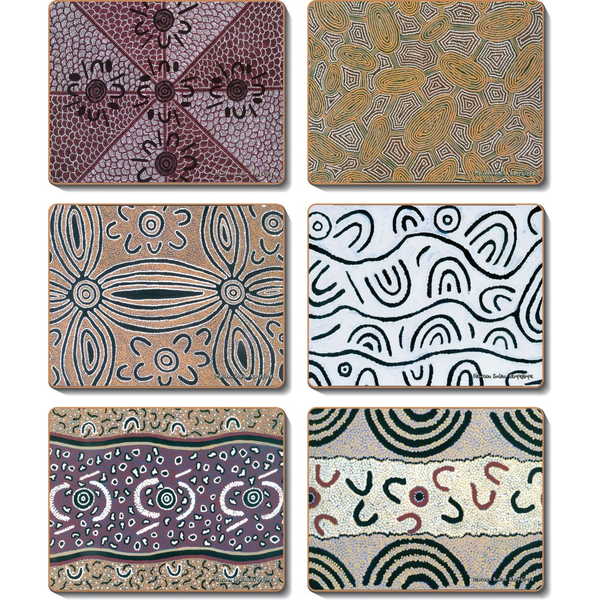 Cinnamon Travel Stories Coaster 6 Piece Set