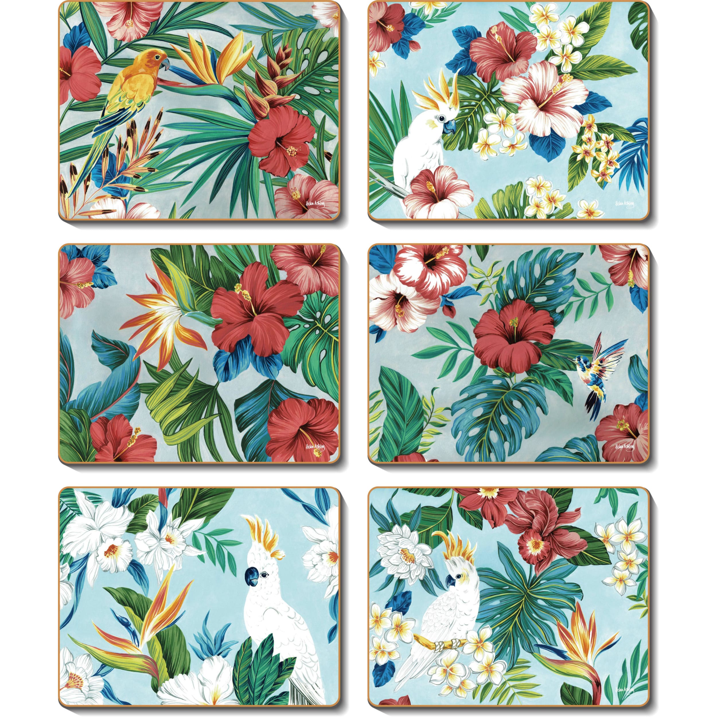 Cinnamon Island Life Placemat 6 Piece Set