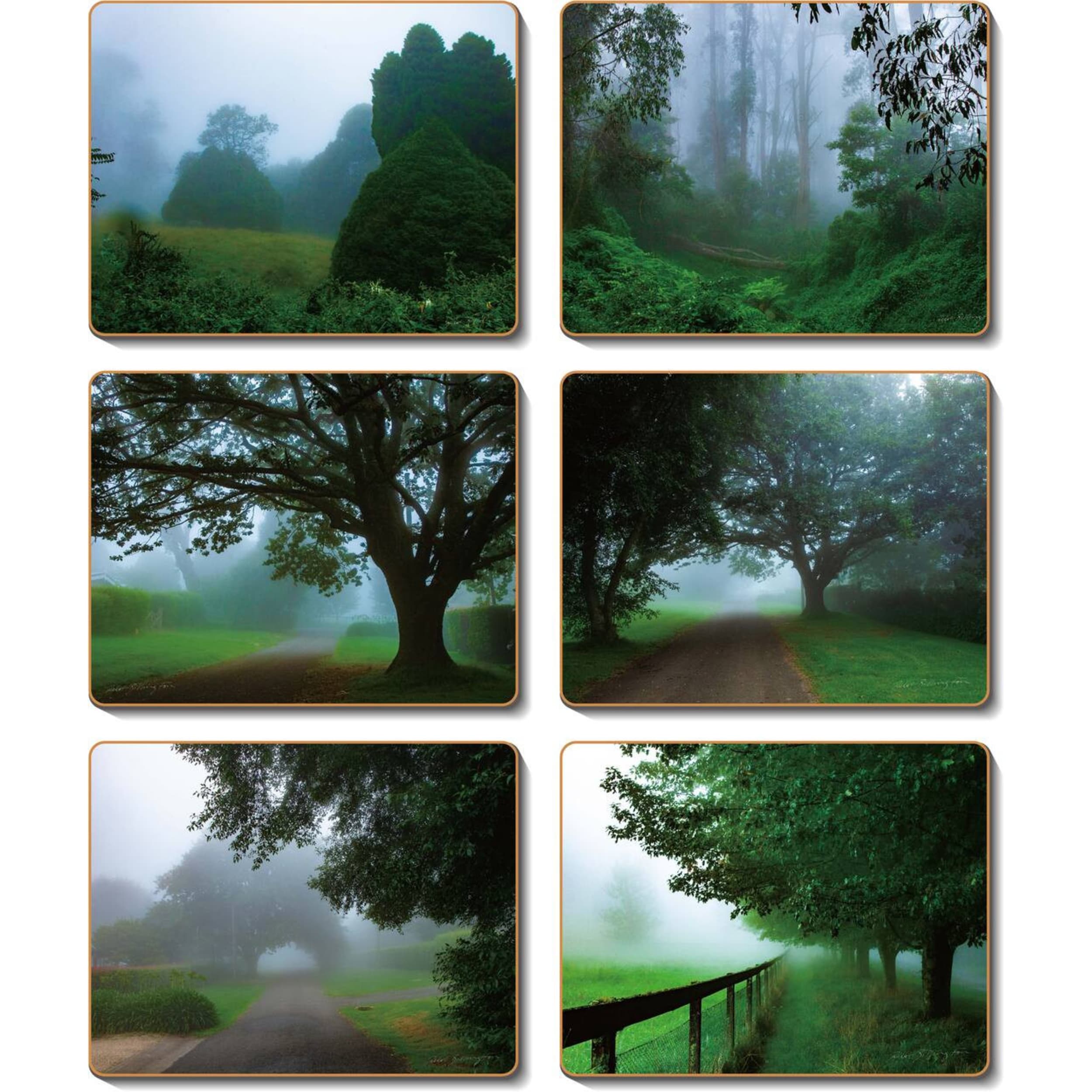 Cinnamon Country Mist Placemat 6 Piece Set