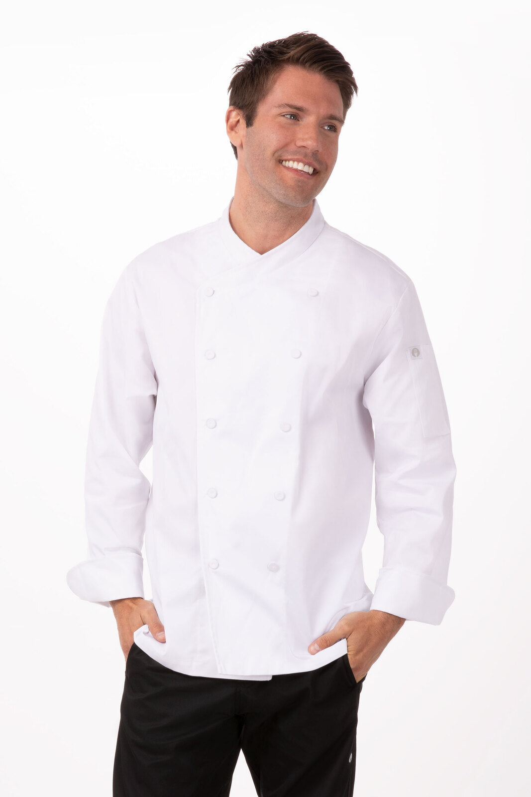 Chef Works St. Maarten Men's Chef Jacket - White