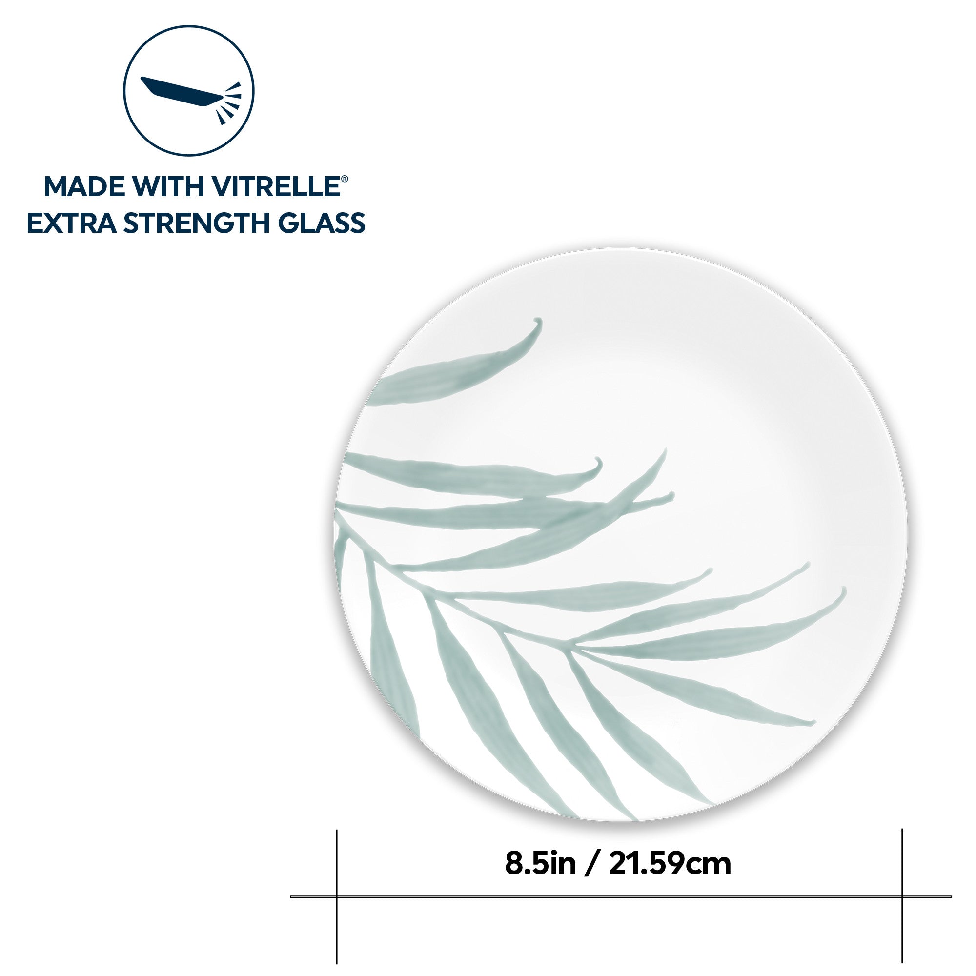 Corelle Solar Print Lunch Plate 21.6cm
