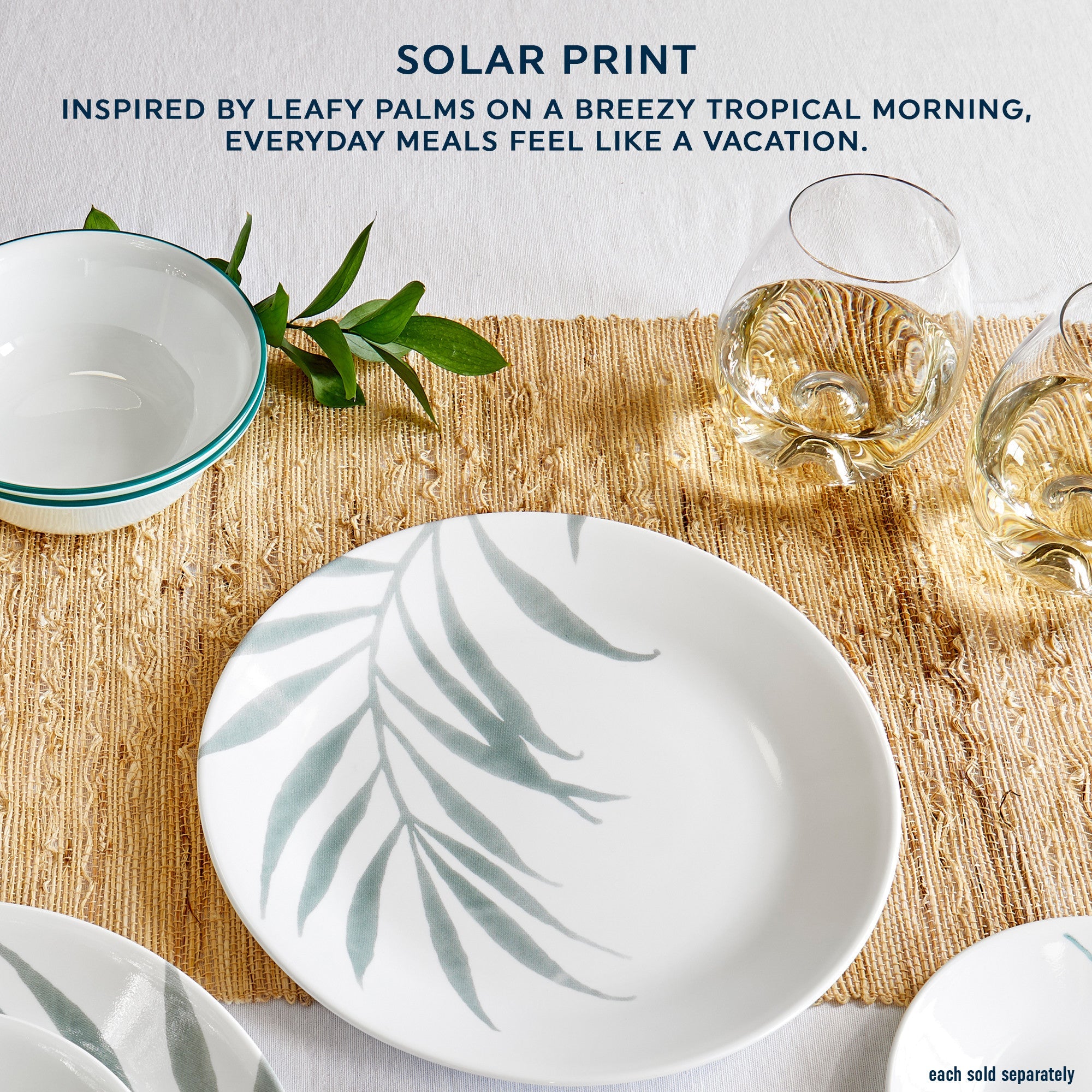Corelle Solar Print Lunch Plate 21.6cm