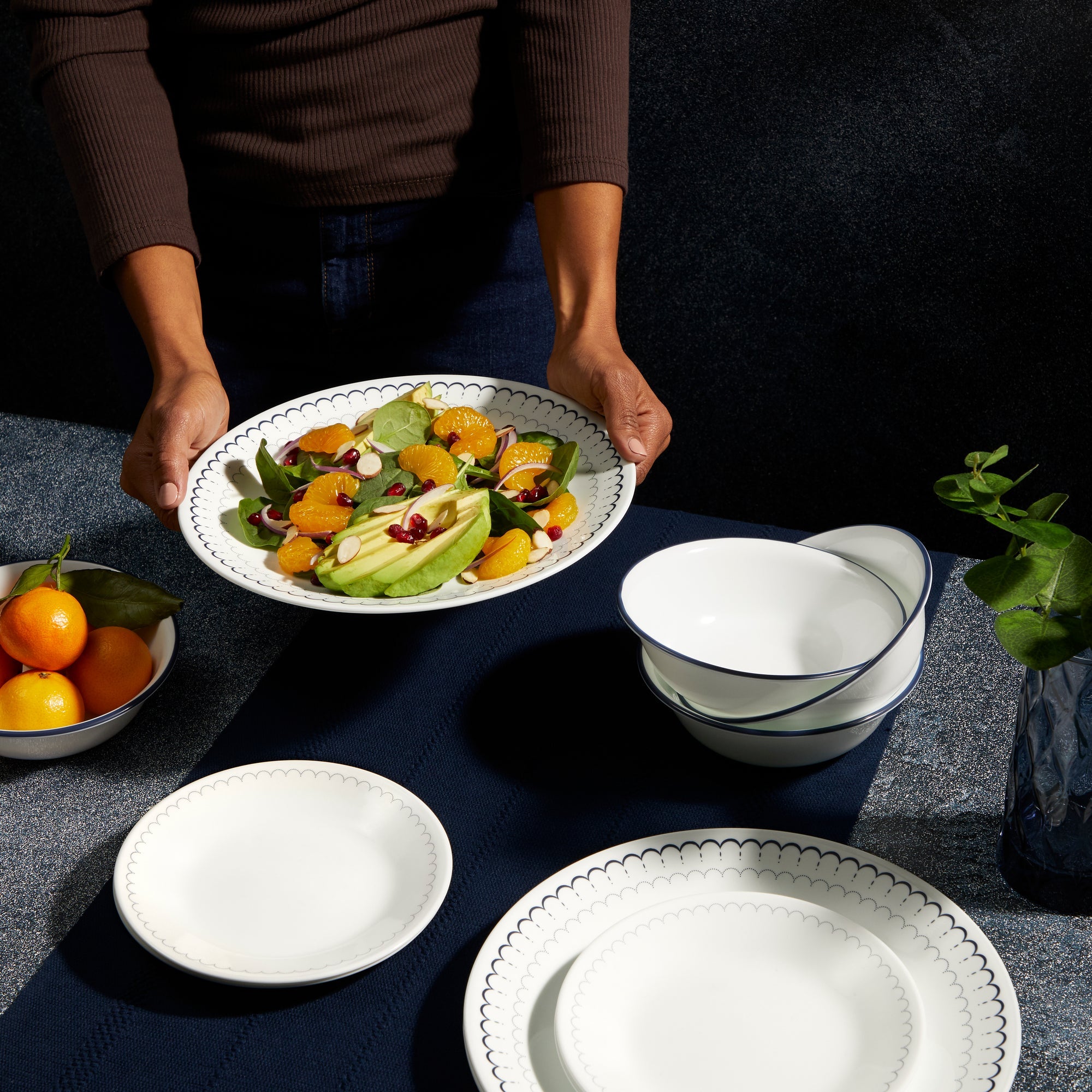 Corelle Caspian Lace 18 Piece Dinner Set