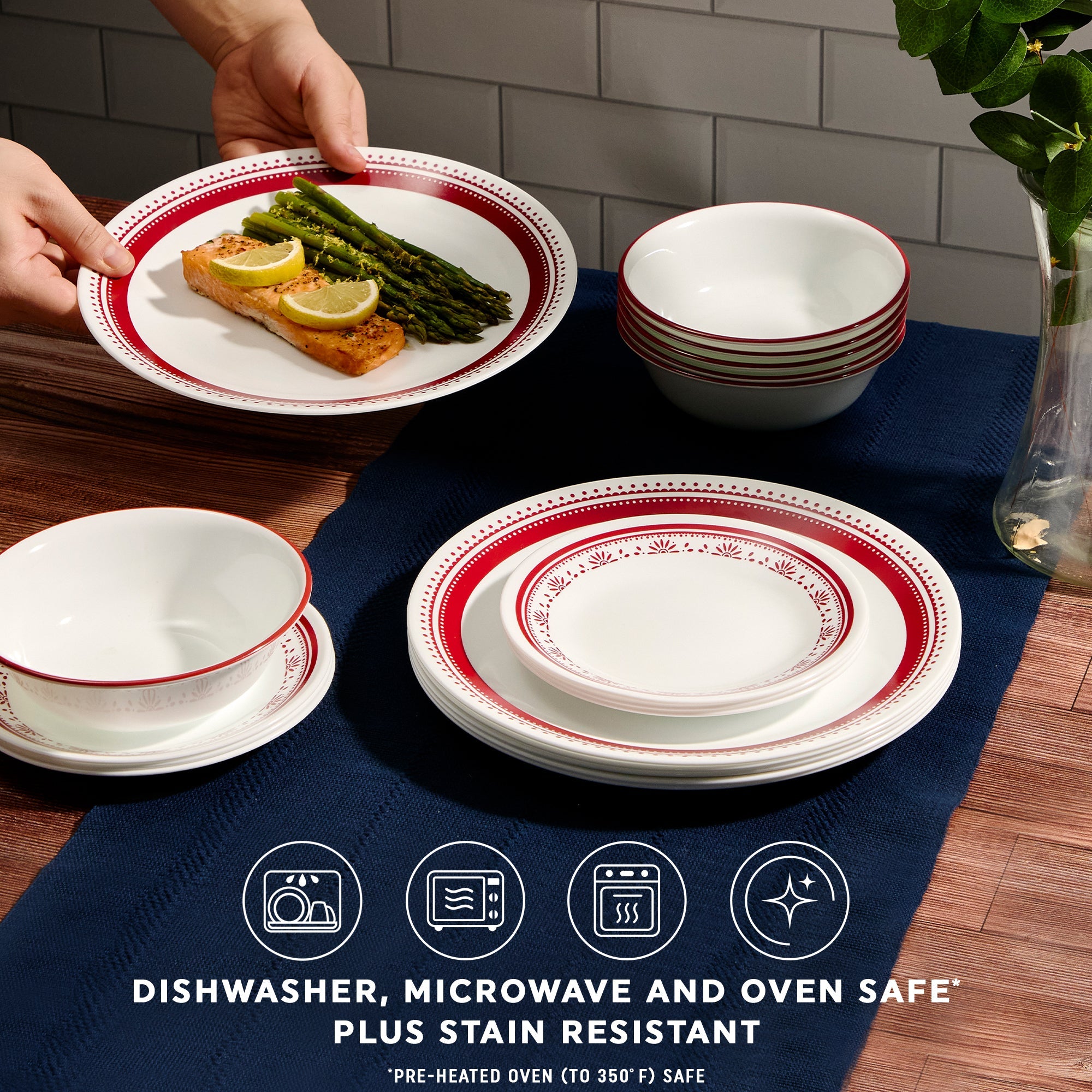 Corelle Sadie 18 Piece Dinner Set