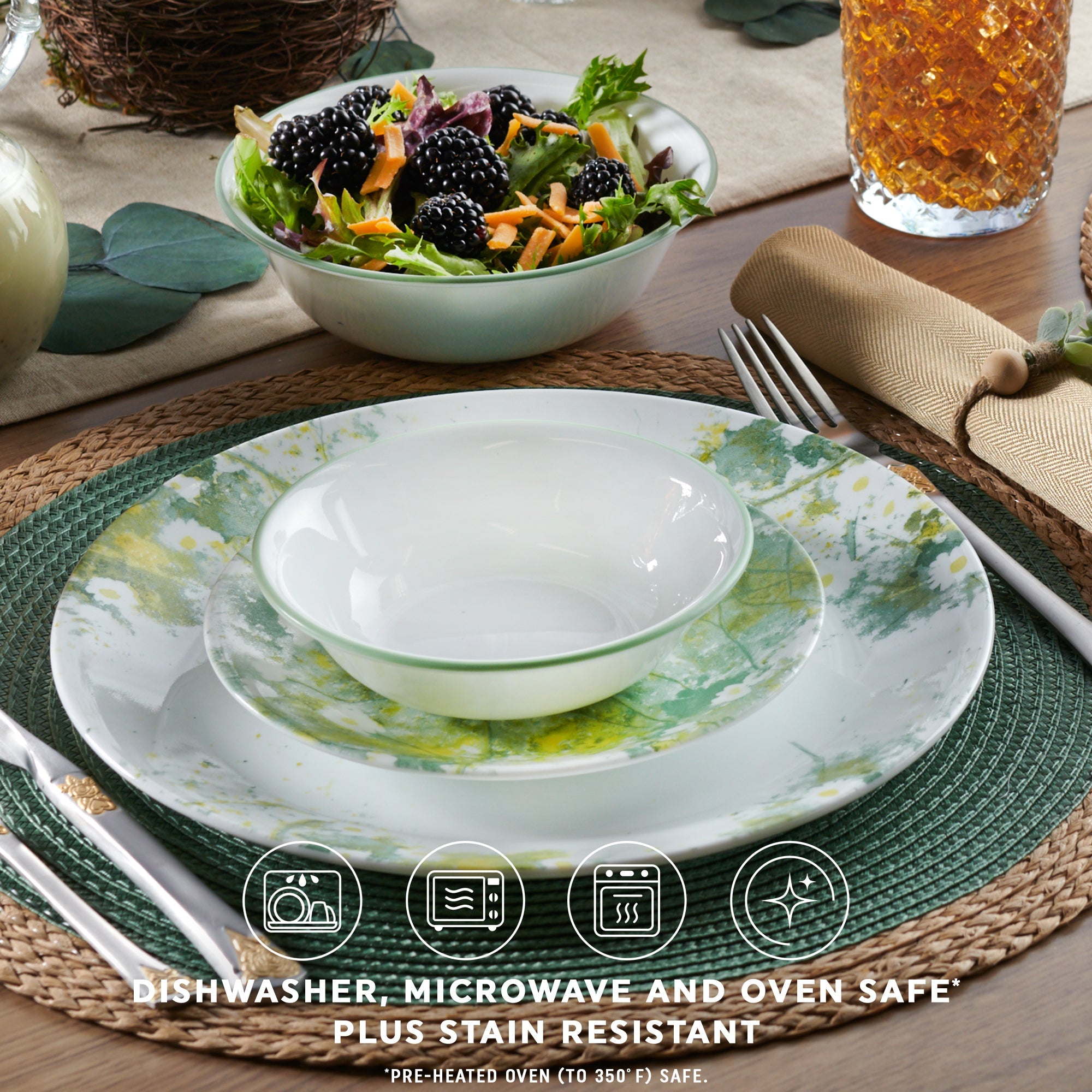 Corelle Beverly 16 Piece Dinner Set