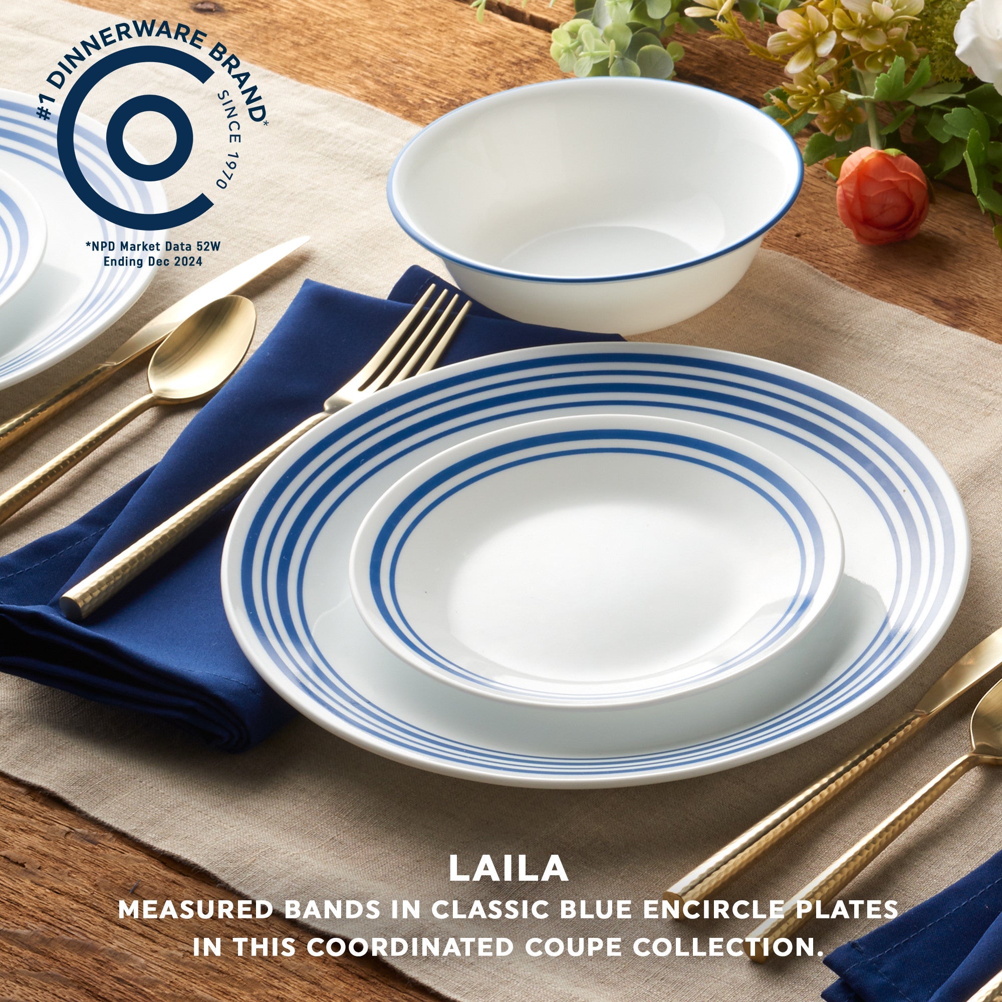 Corelle Laila 18 Piece Dinner Set