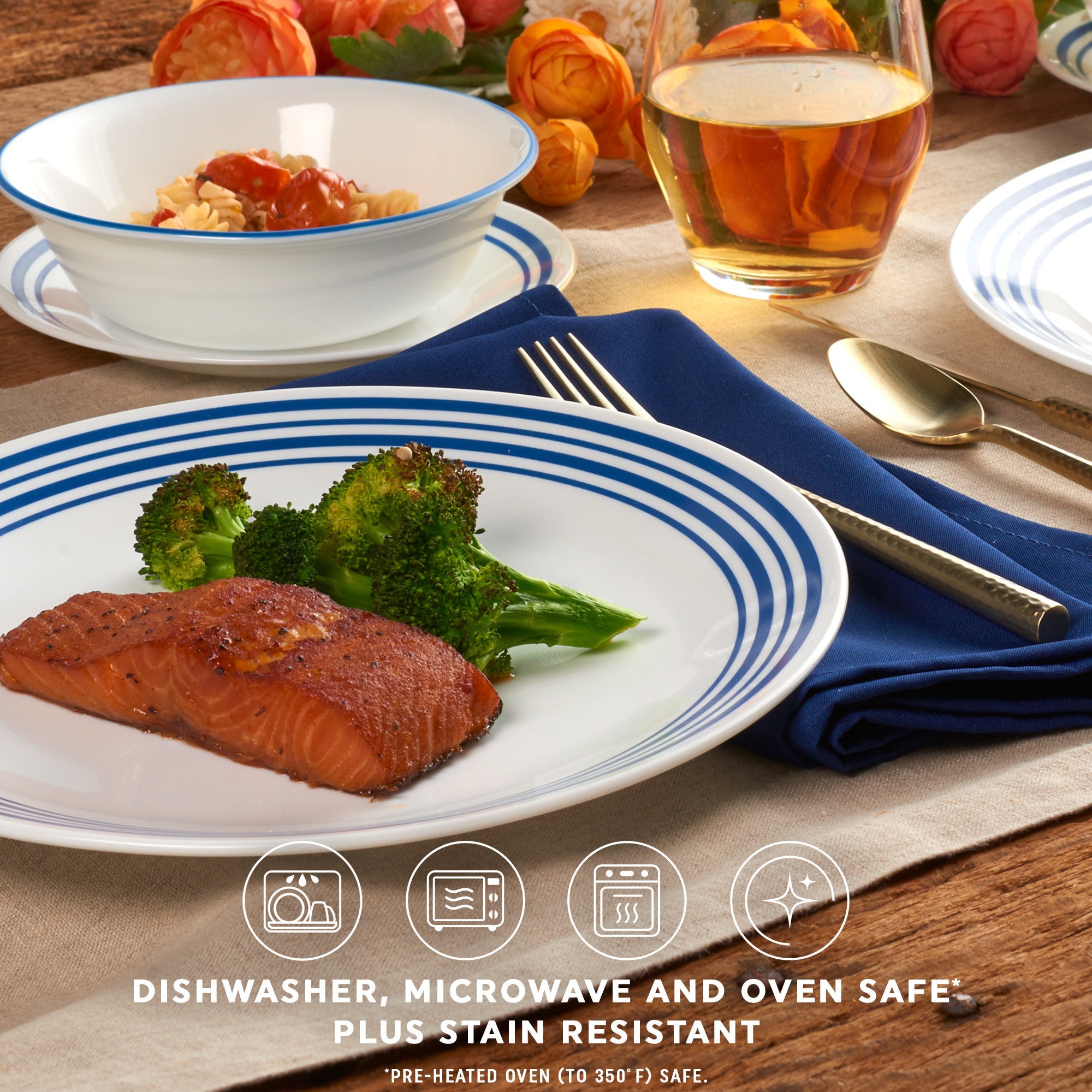 Corelle Laila 18 Piece Dinner Set