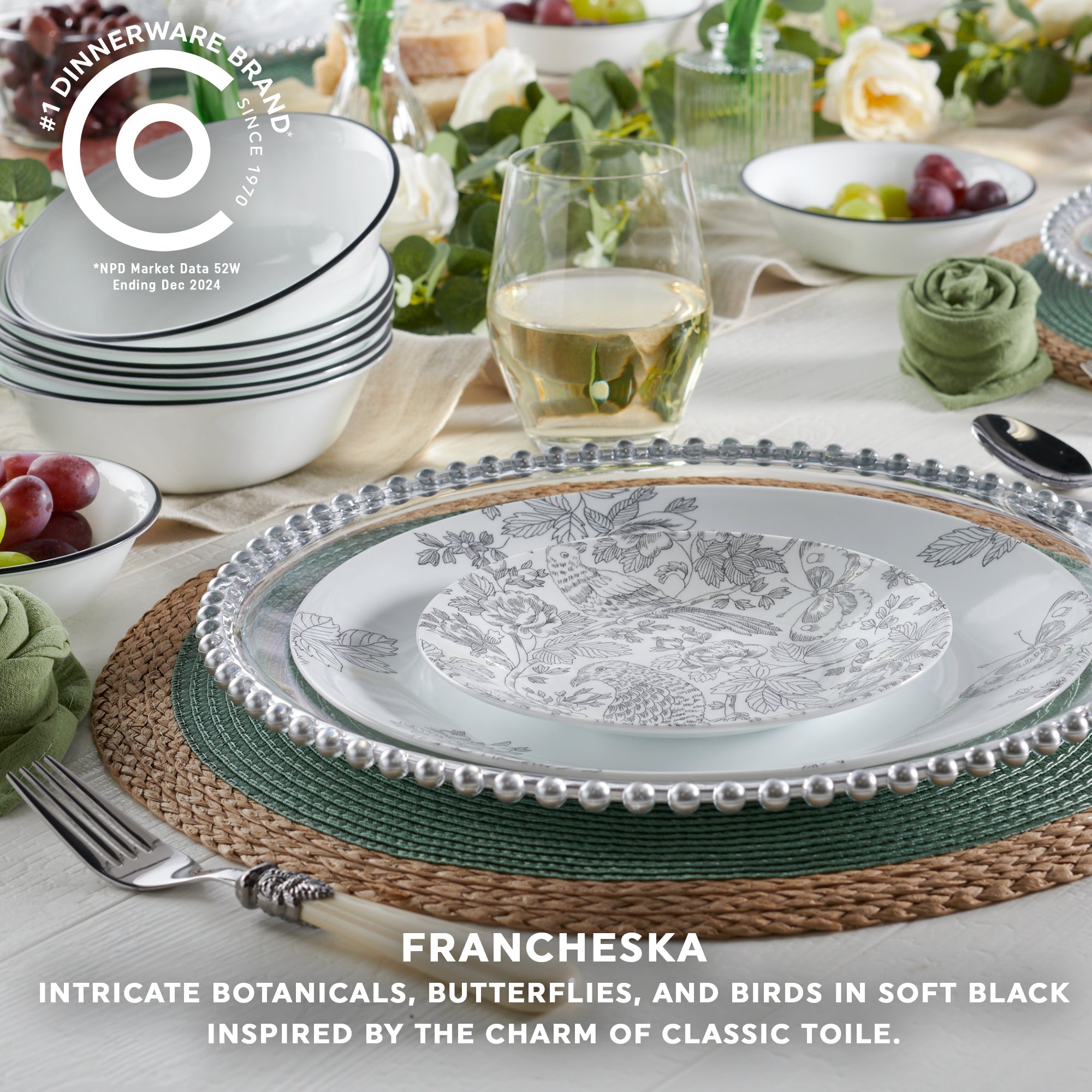 Corelle Francheska 16 Piece Dinner Set