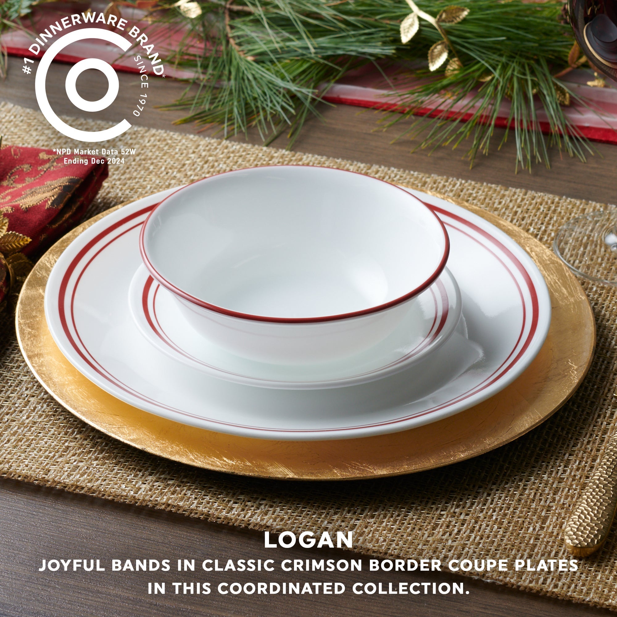 Corelle Logan 18 Piece Dinner Set