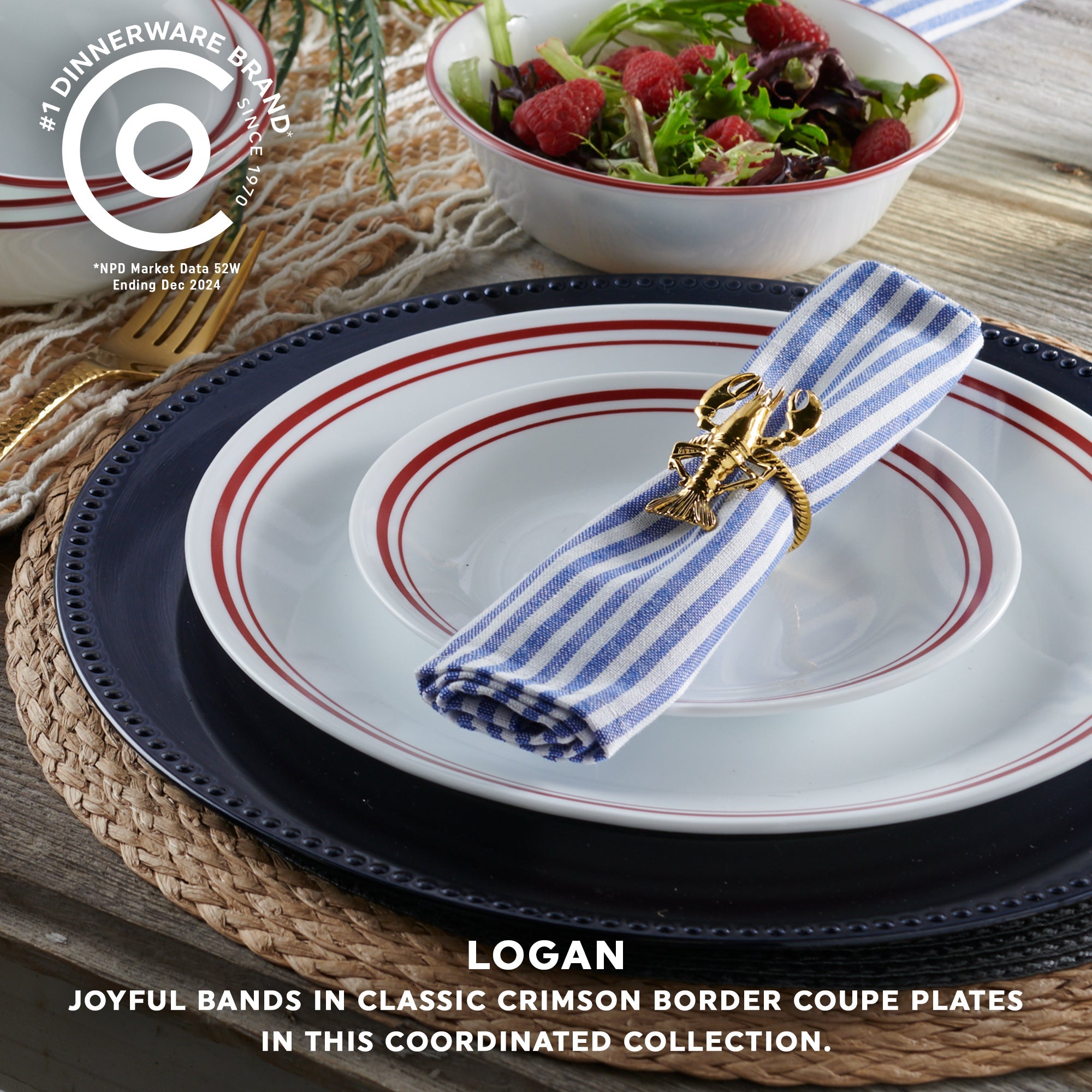 Corelle Logan 18 Piece Dinner Set