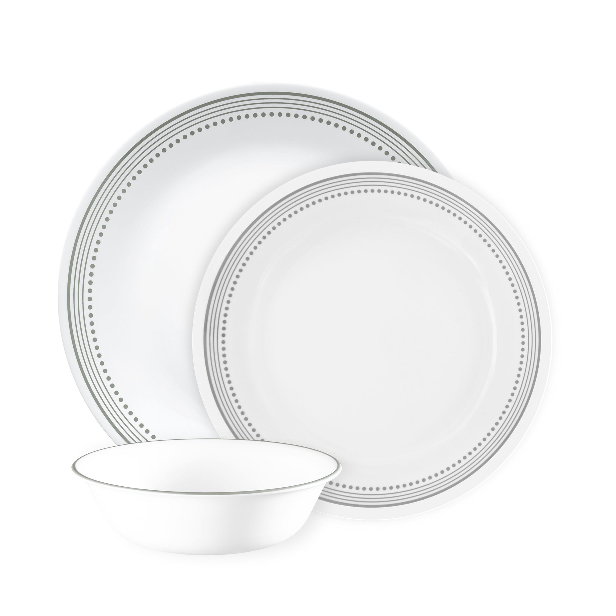Corelle Mystic Gray 12 Piece Dinner Set