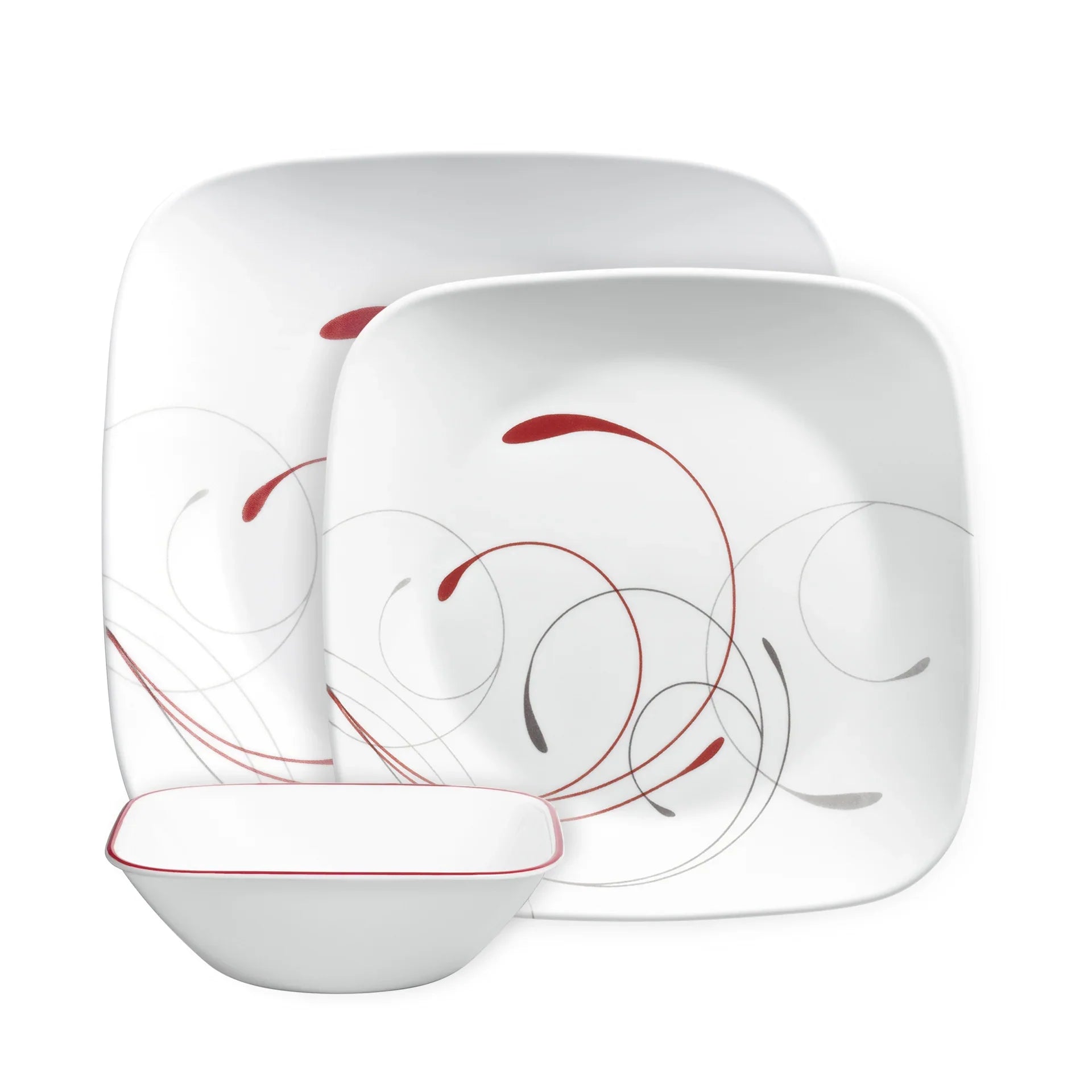 Corelle Splendor 18 Piece Dinner Square Set
