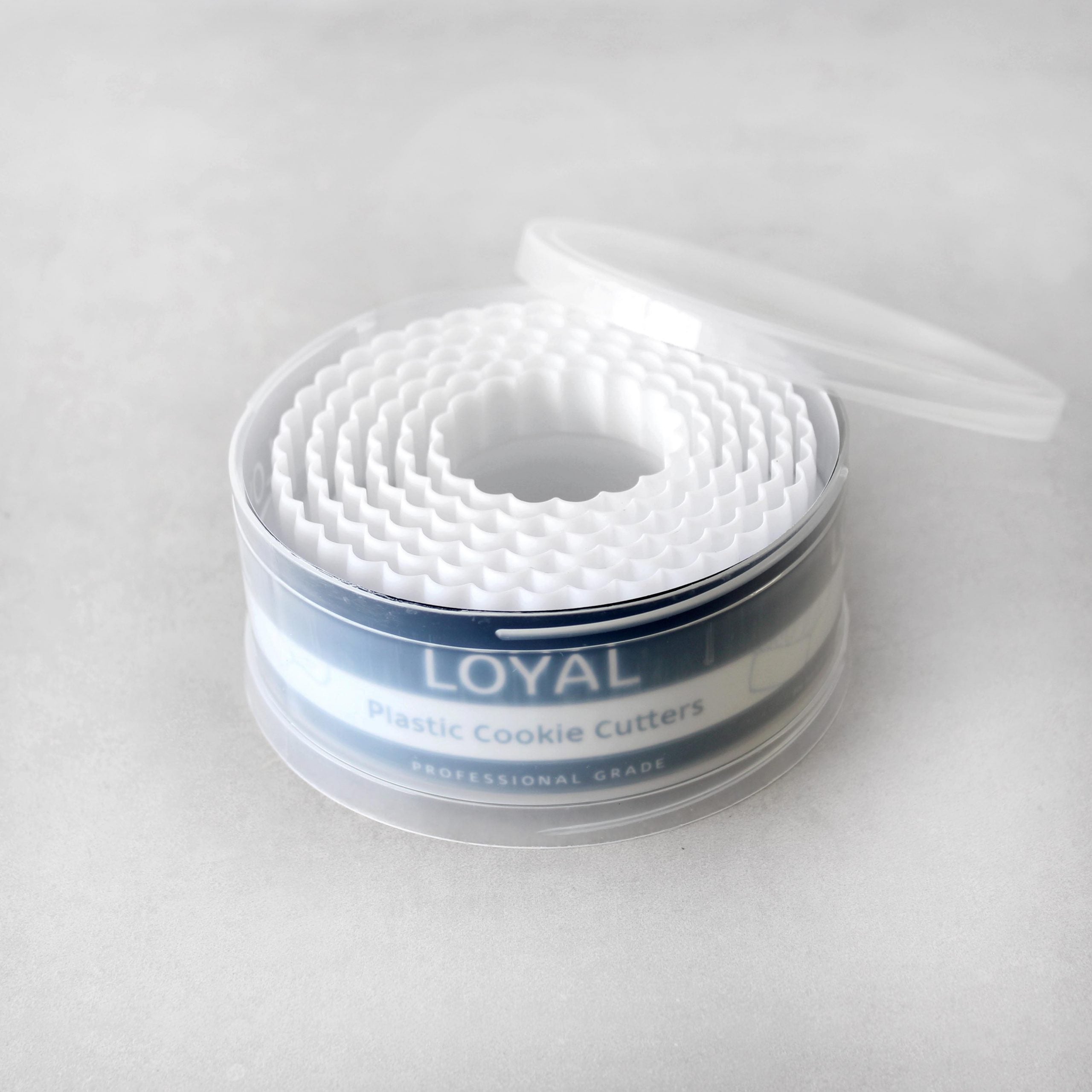 LOYAL Round Cutter Set Plain & Scalloped 6 Piece