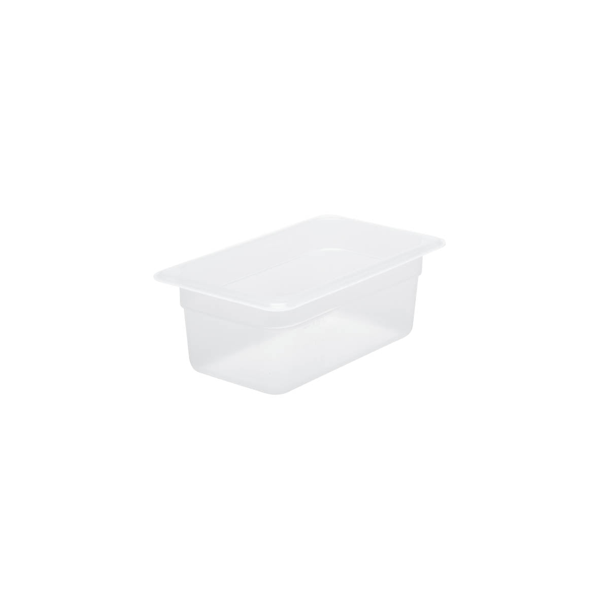 Chef Inox GN Storage Container Polypropylene Size 1/4 x 100mm Clear