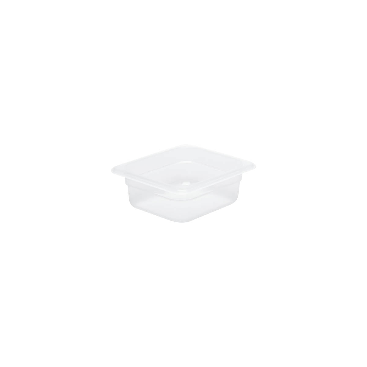Chef Inox GN Storage Container Polypropylene Size 1/6 x 65mm Clear