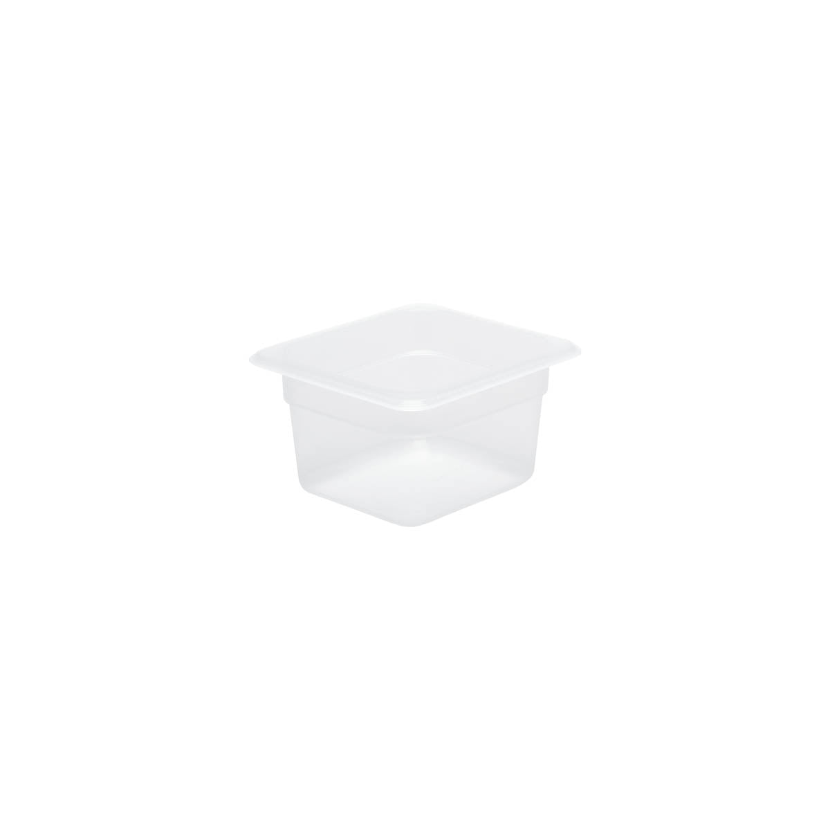 Chef Inox GN Storage Container Polypropylene Size 1/6 x 100mm Clear