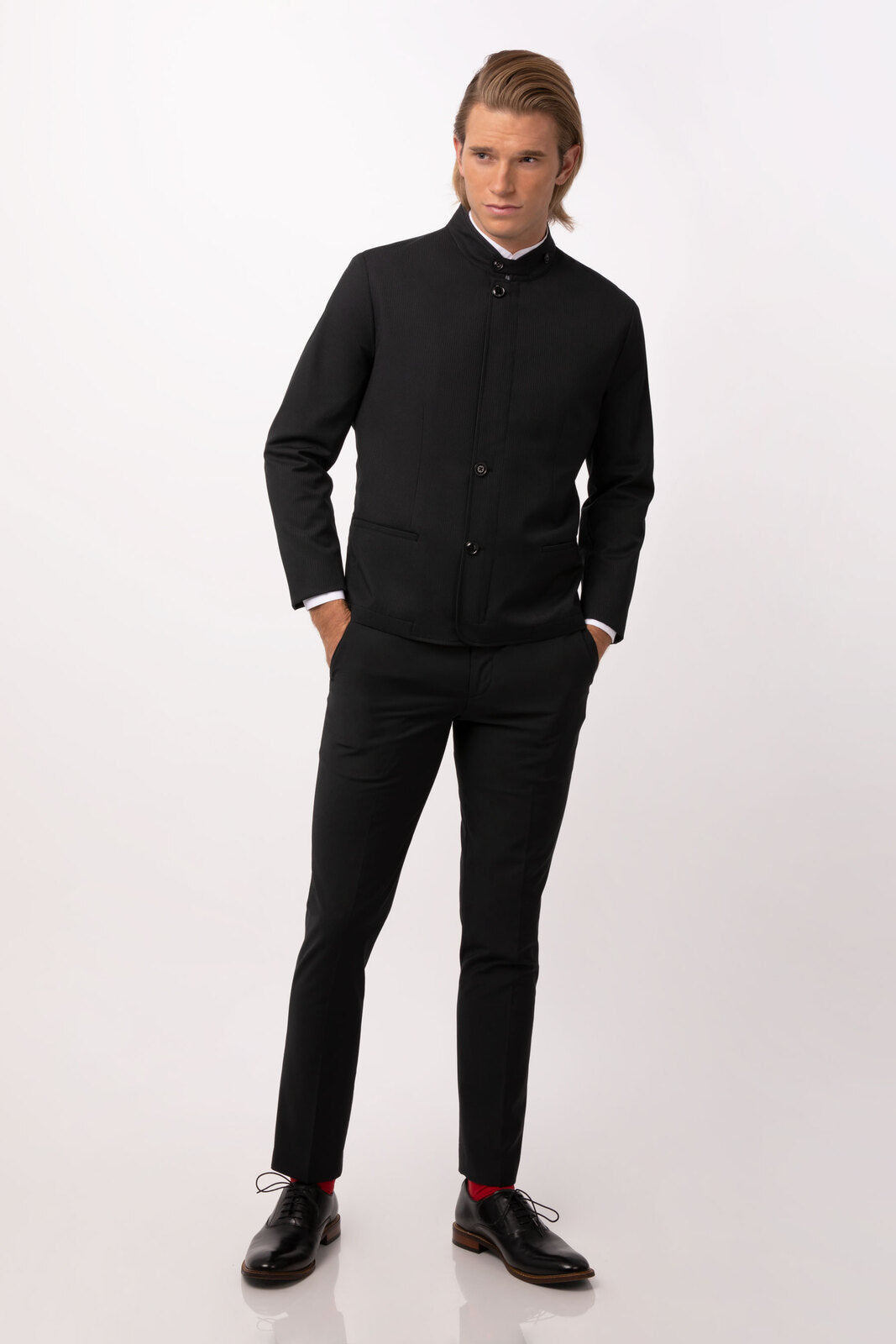 Chef Works Apex Men's Banquet Coat - Black
