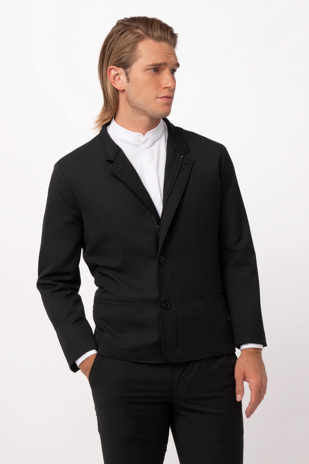 Chef Works Apex Men's Banquet Coat - Black