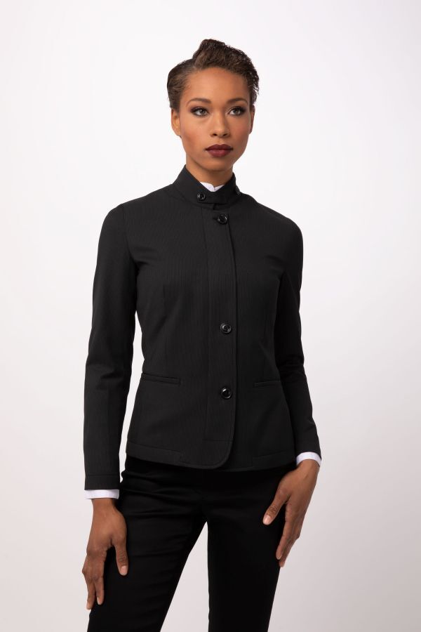 Chef Works Apex Women's Banquet Coat - Black