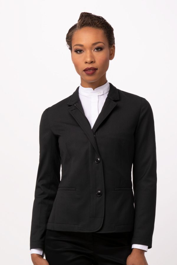 Chef Works Apex Women's Banquet Coat - Black