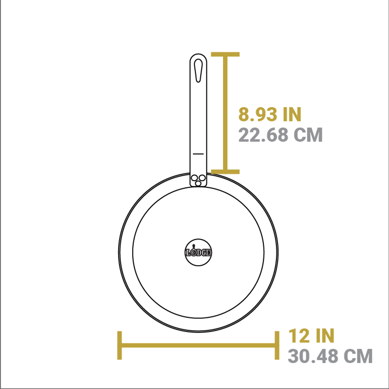Lodge 12 Inch Seasoned Carbon Steel Skillet