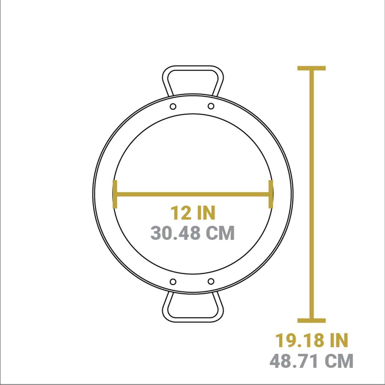Lodge 15 Inch Seasoned Carbon Steel Dual Handle Pan