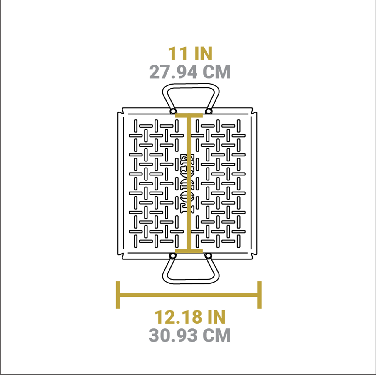 Lodge 13 x 12 Inch Seasoned Carbon Steel Grill Pan