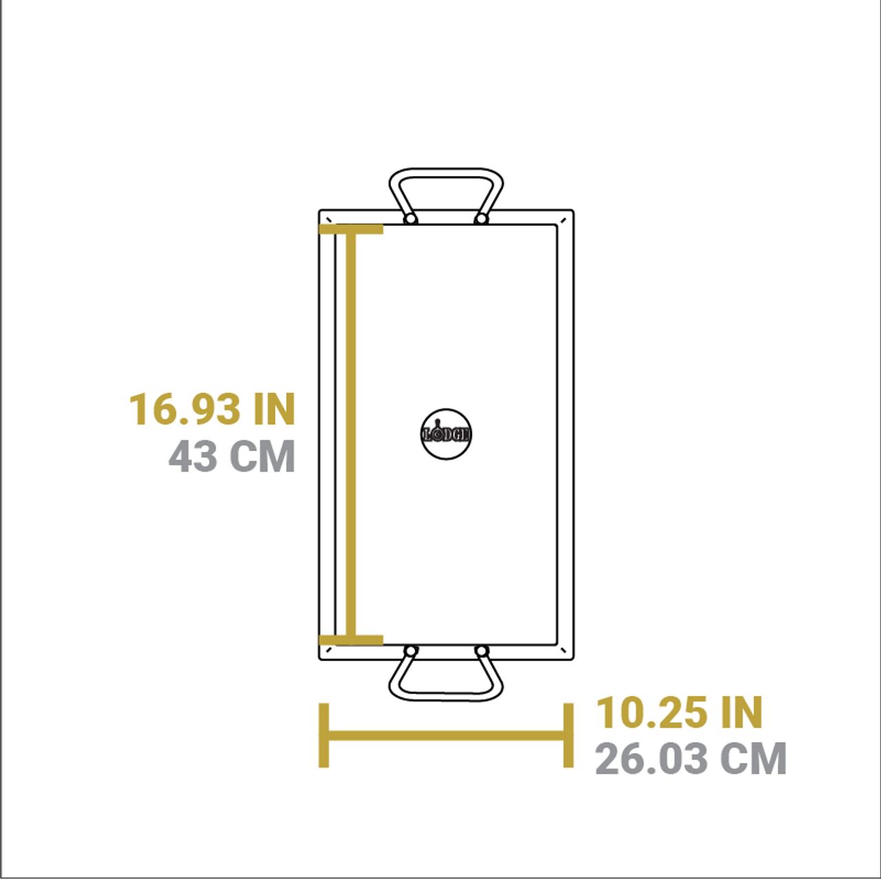 Lodge 18 x 10 Inch Seasoned Carbon Steel Griddle