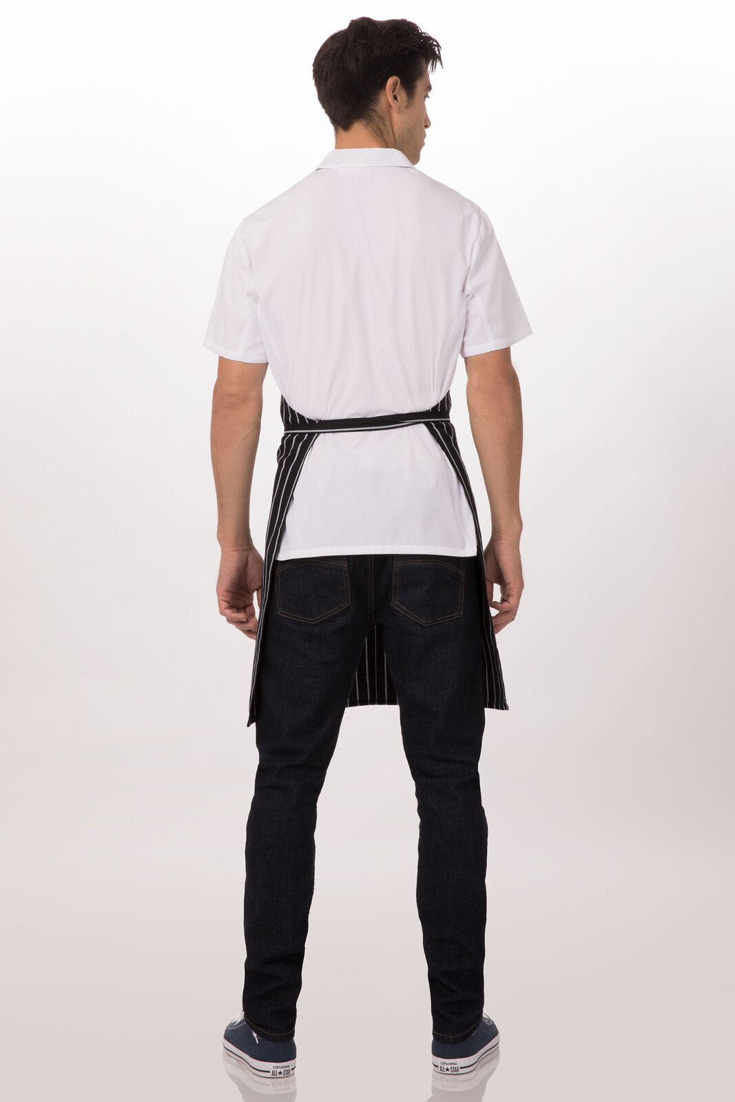 Chef Works Bib Apron - Black Stripe