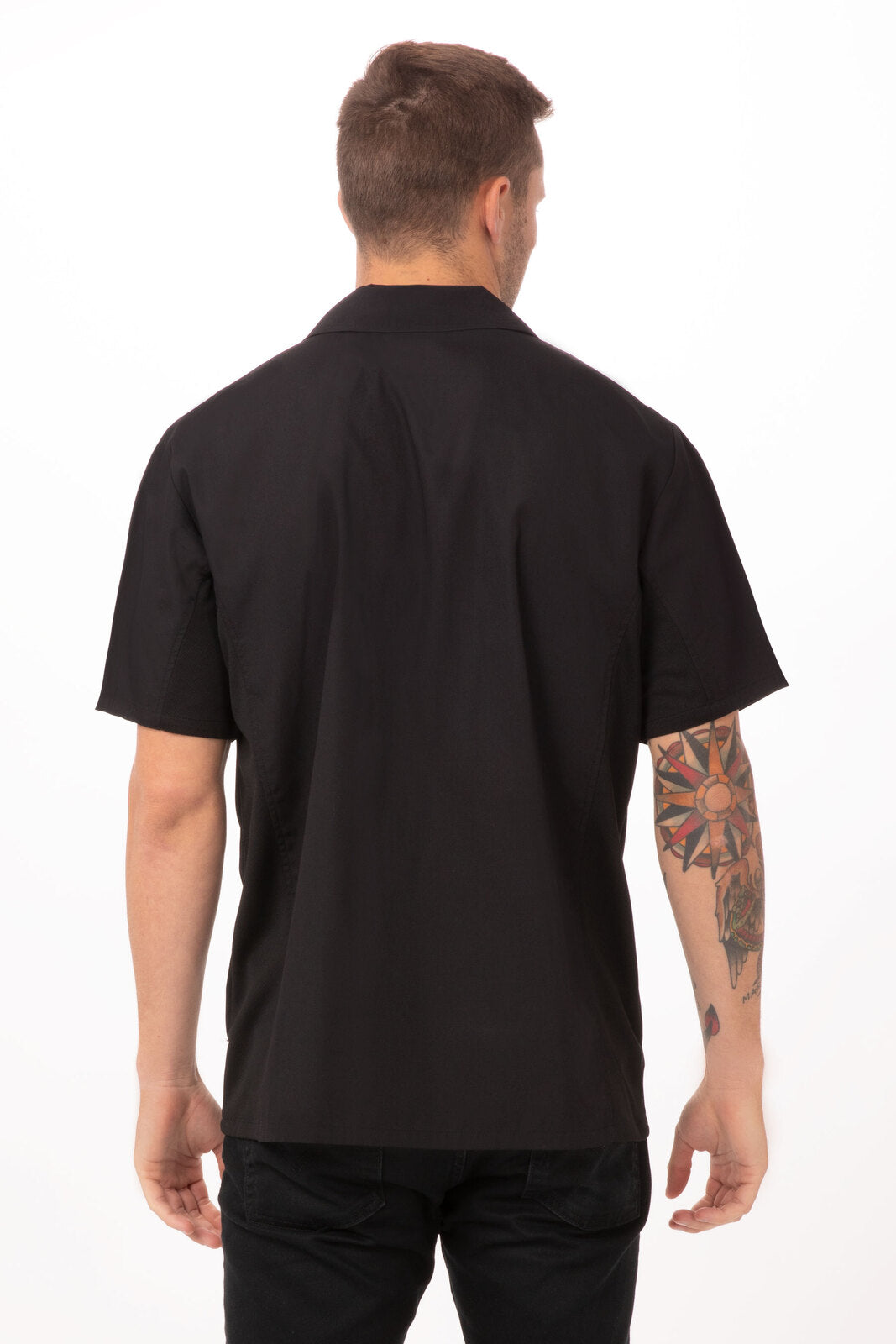 Chef Works Cool Vent Men's Cook Shirt - Black