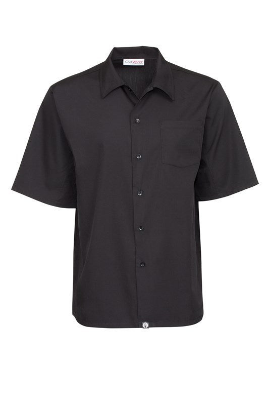 Chef Works Cool Vent Men's Cook Shirt - Black