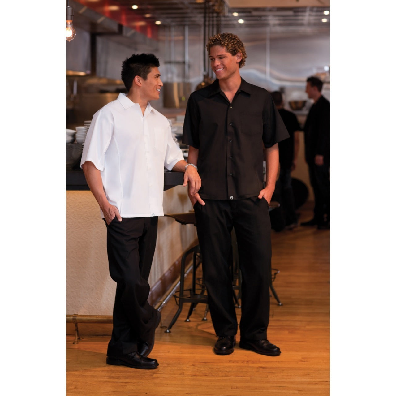 Chef Works Cool Vent Men's Cook Shirt - Black