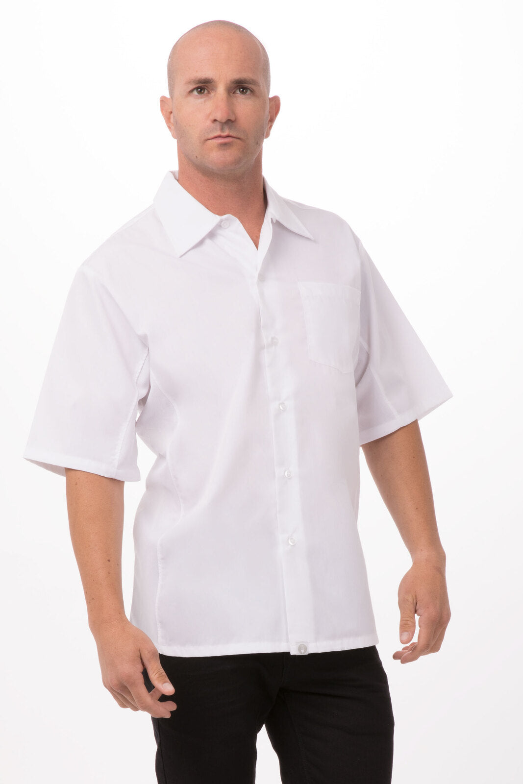 Chef Works Cool Vent Men's Cook Shirt - White