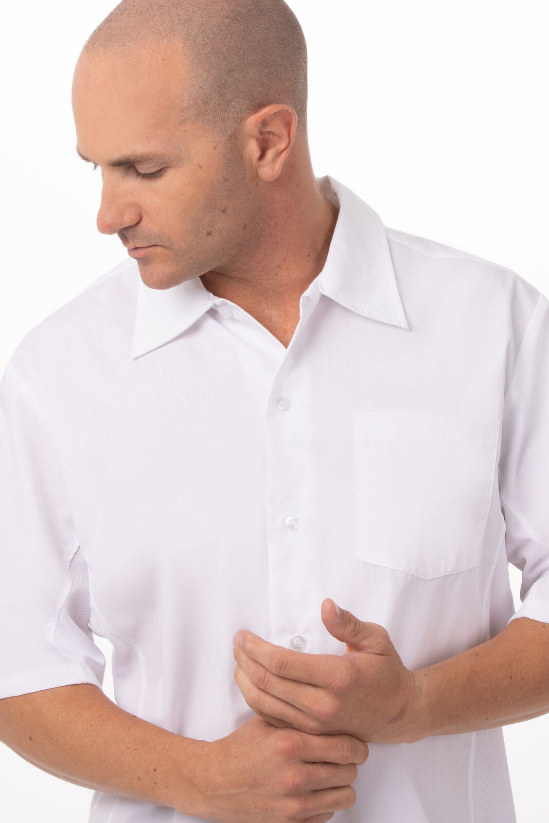 Chef Works Cool Vent Men's Cook Shirt - White