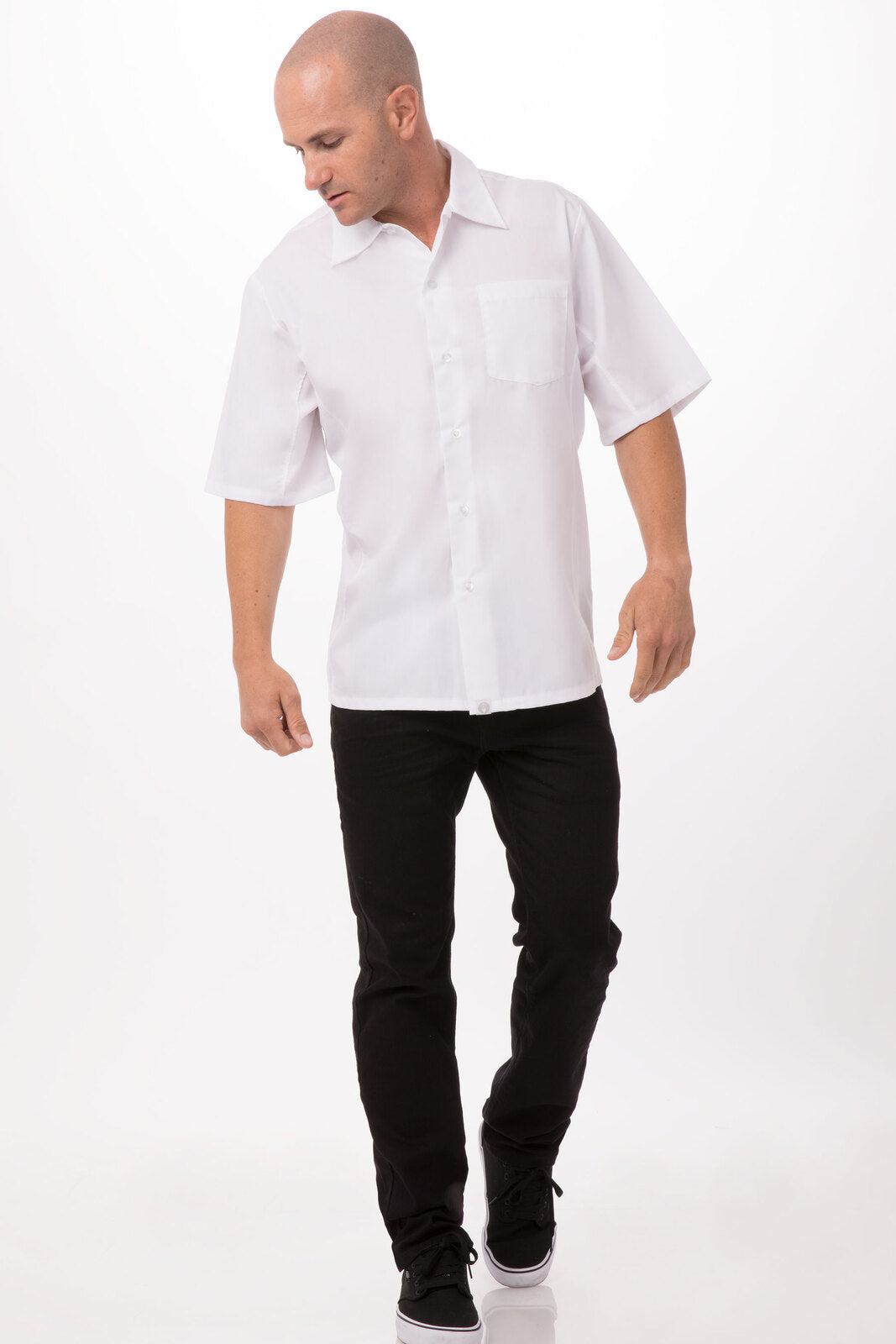 Chef Works Cool Vent Men's Cook Shirt - White