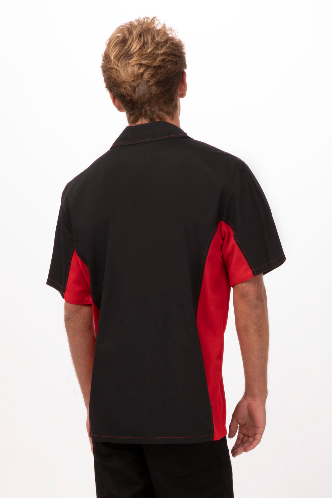 Chef Works Universal Contrast Men's Shirt - Red