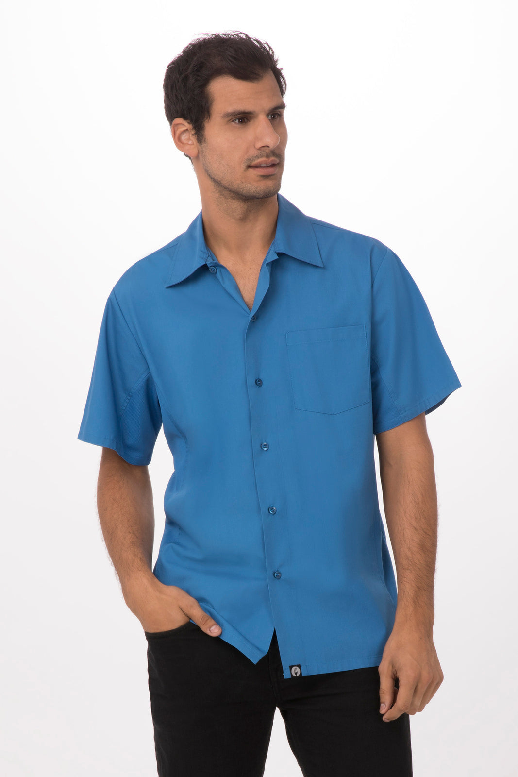 Chef Works Universal Men's Shirt - Blue