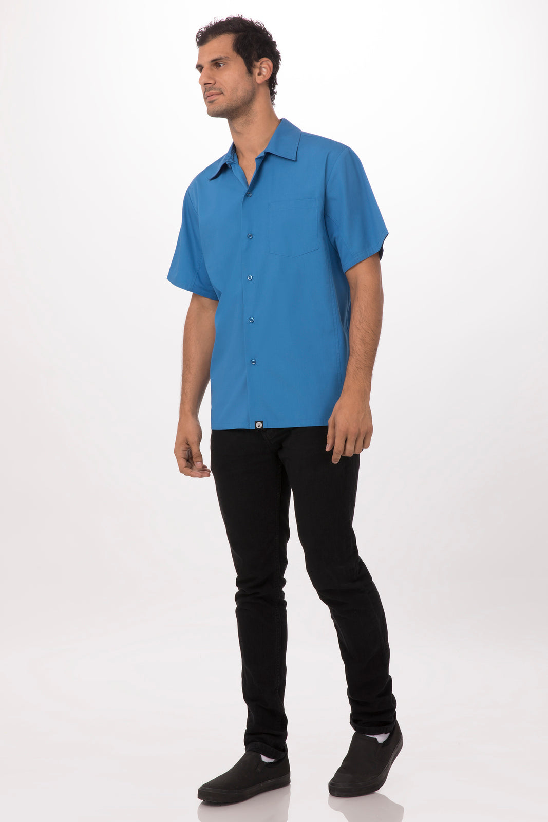 Chef Works Universal Men's Shirt - Blue