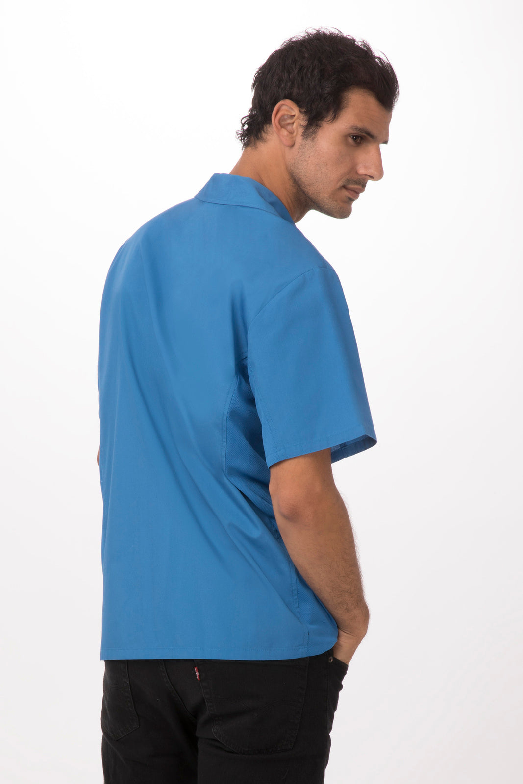 Chef Works Universal Men's Shirt - Blue